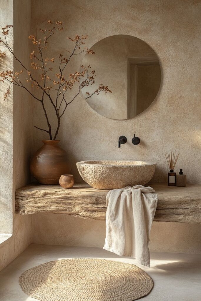 Intégrer le style japandi dans salle de bain