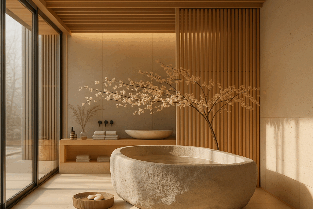 Intégrer le style Japandi dans une salle de bain