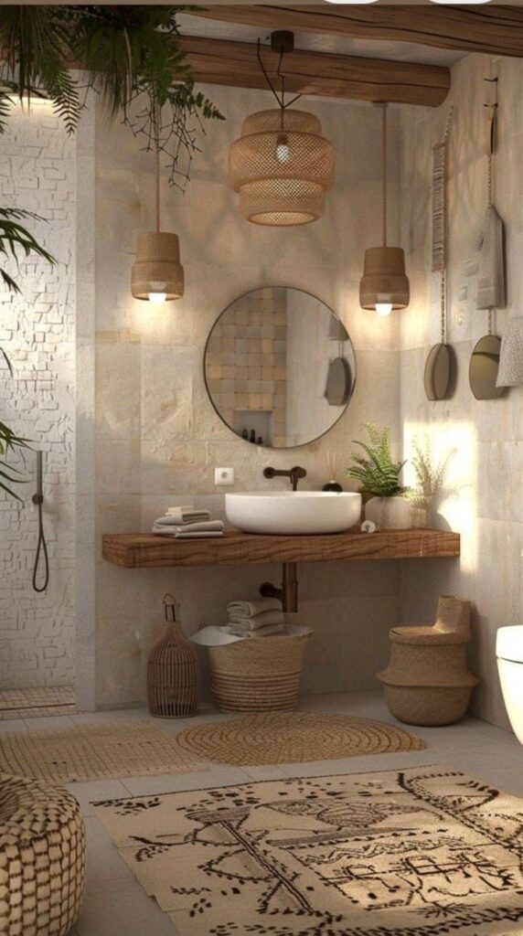 Intégrer le style japandi dans salle de bain