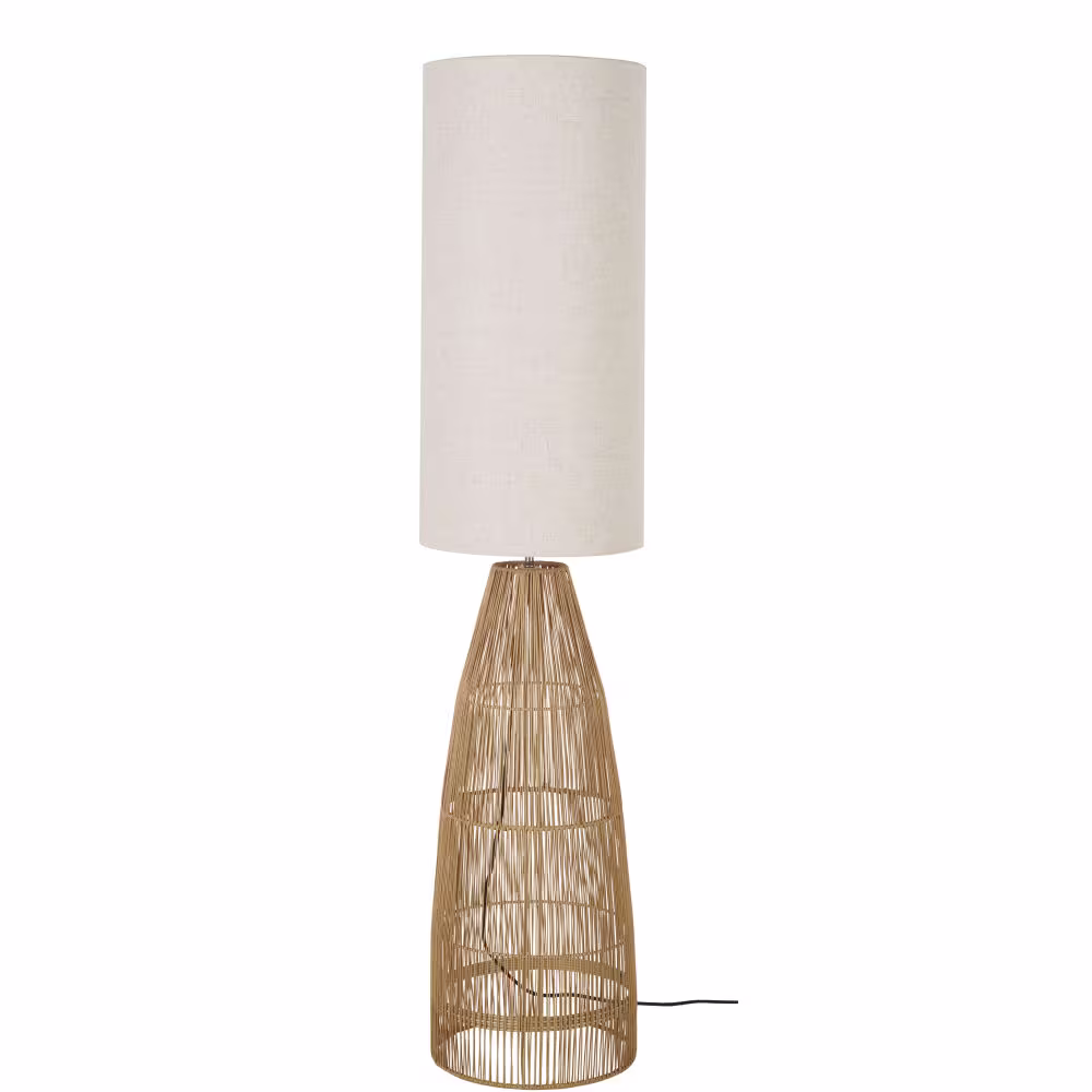 Lampadaire en lin blanc