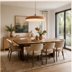 Aménagement et décoration d'une salle à manger conviviale